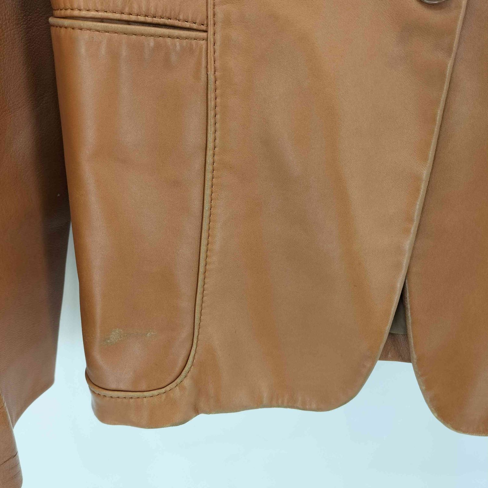 ダナキャランニューヨーク DKNY Lamb ラムレザー 2B シングル