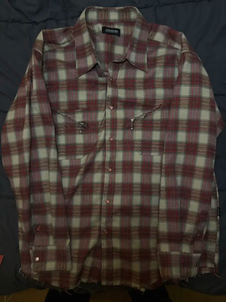 ジョーガッシュ カットアウト ウェスタン メンズ シャツ