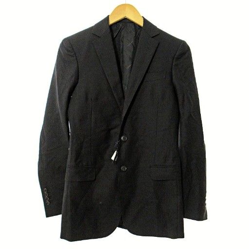 デザインワークス DESIGNWORKS スリーピースセット シングル スーツ ウール シャドーストライプ 総裏 42 黒 ブラック IBO73 1107