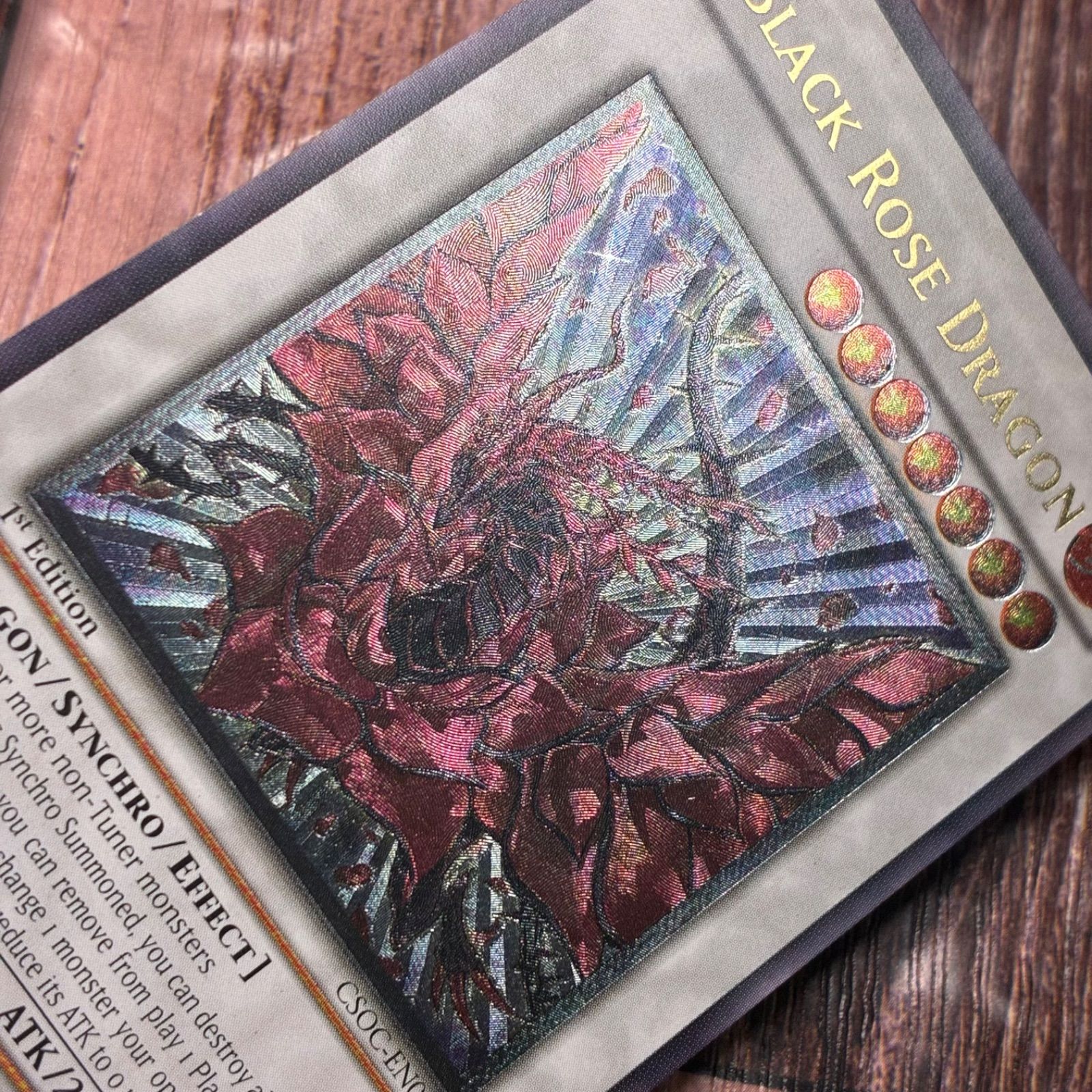 遊戯王　ブラックローズドラゴン 北米版 英語　レリーフ　1st Edition 強個体】遊戯王 北米版 英語版 ブラック・ローズ・ドラゴン レリーフ