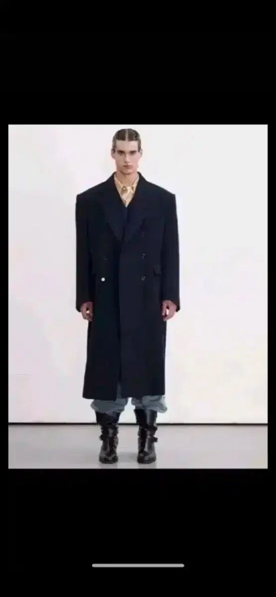 RECTO 렉토 ロバートフェルト コート ダークネイビー M