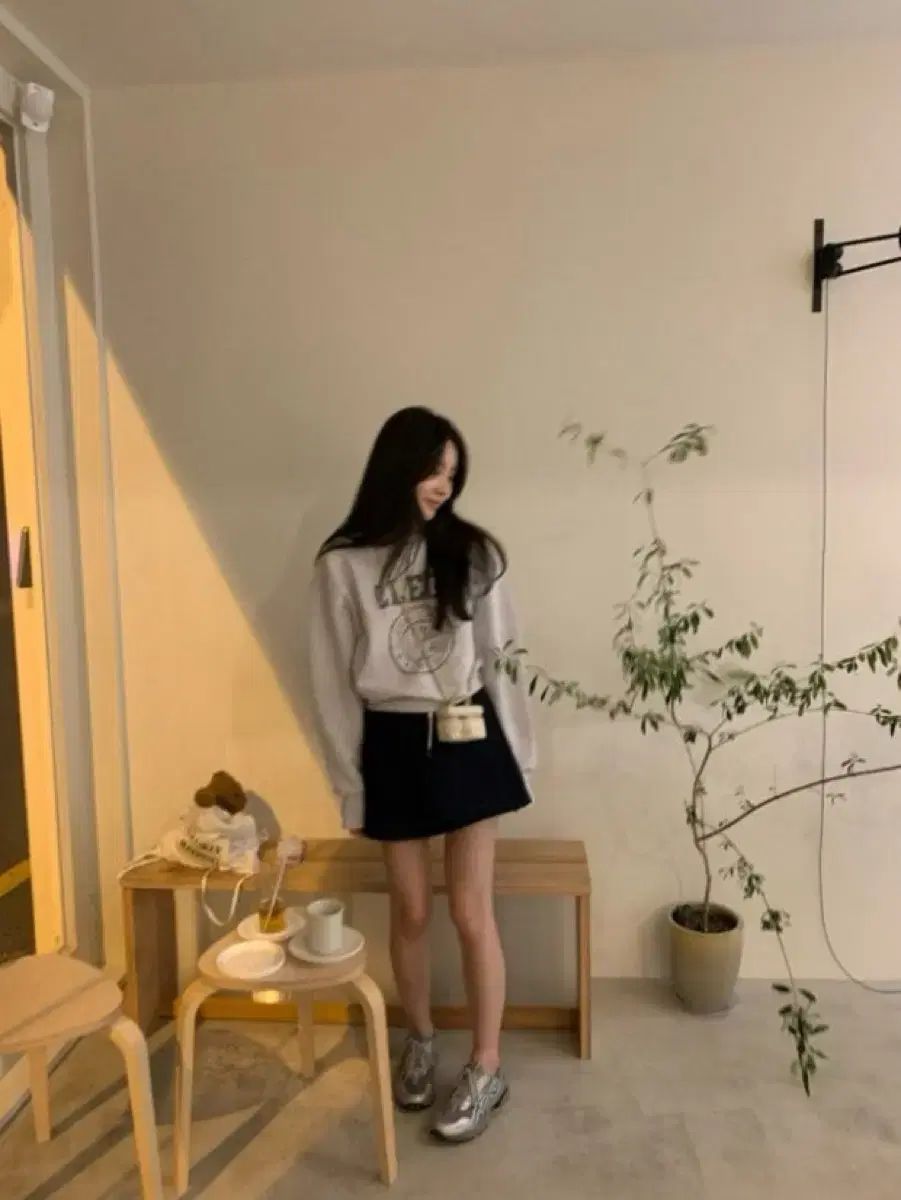 lazyshop ミミ スカート アイボリー ネイビー