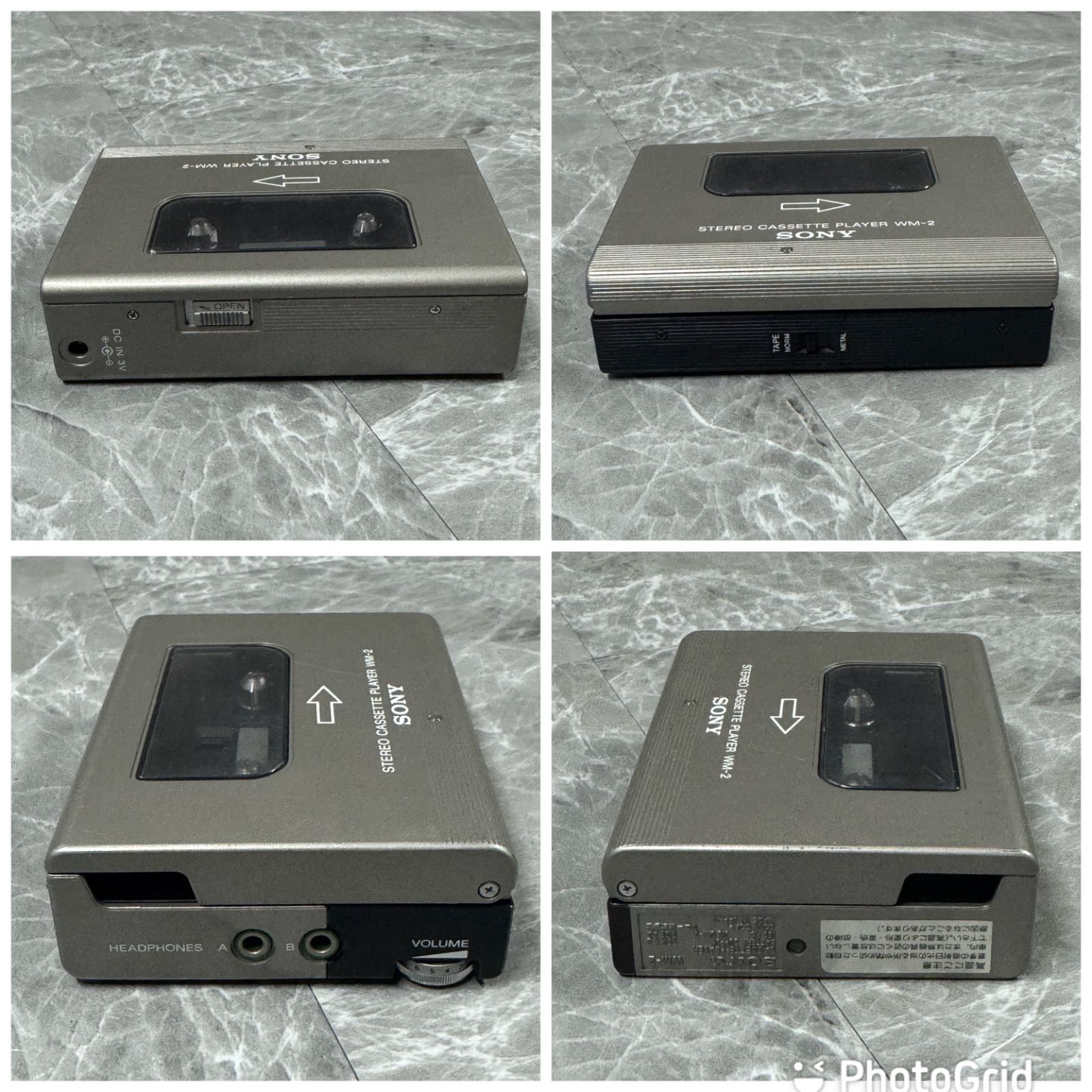 昭和レトロSONYカセットウォークマン/WM-2現状品／ジャンク品扱い2台set 初期名機！ SONY カセットウォークマン WM-2 レトロモデル 初期