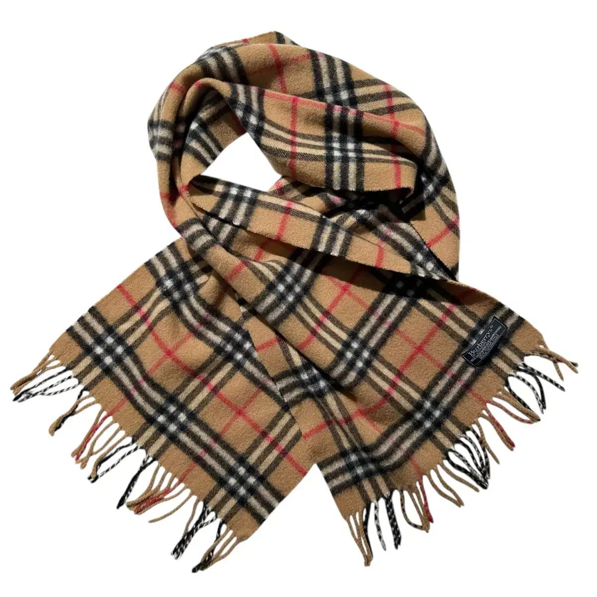 OS バーバリー ノヴァチェック ウール カシミア マフラー