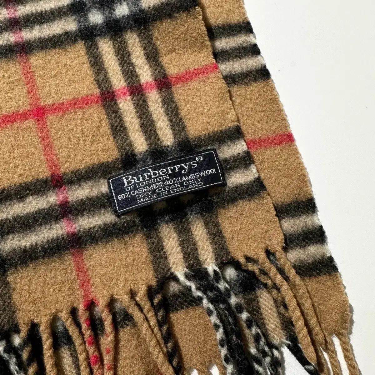  OS バーバリー ノヴァチェック ウール カシミア マフラー マフラー 小物