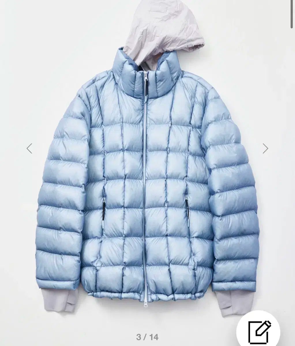 999ヒューマニティ グースパファー 軽量ダウン ライトブルー スカイブルー 2size