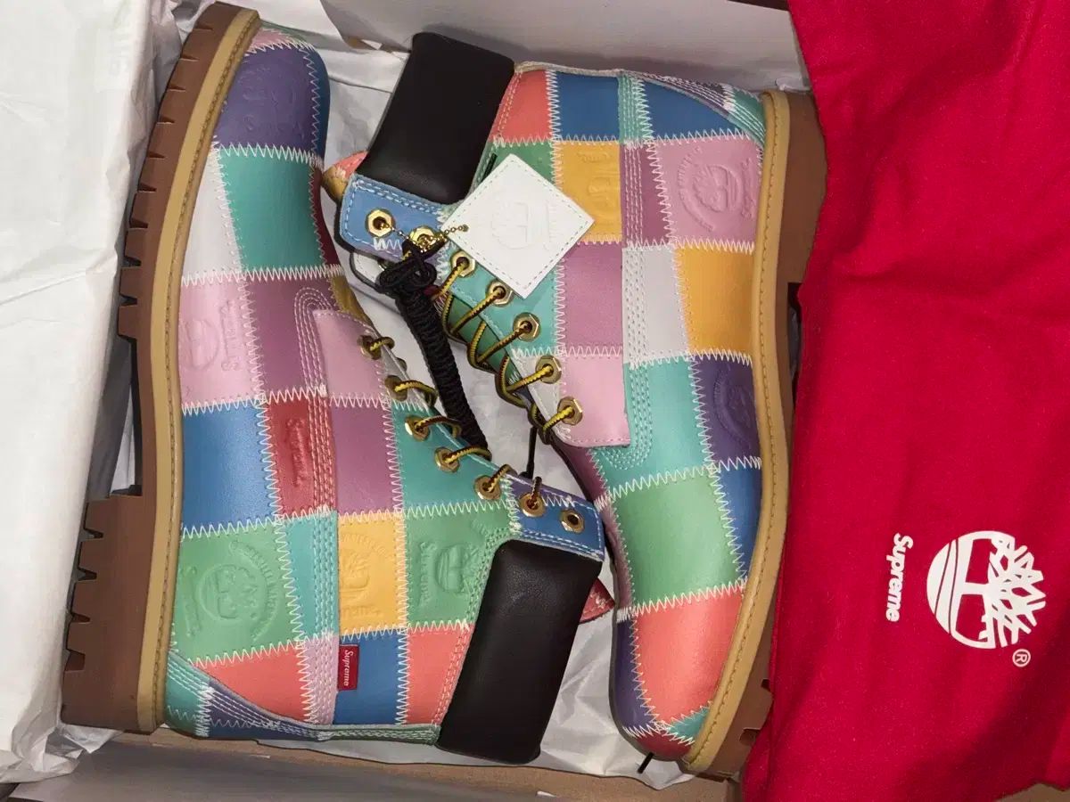 Supreme × Timberland パッチワーク 6インチ ブーツ マルチ 270