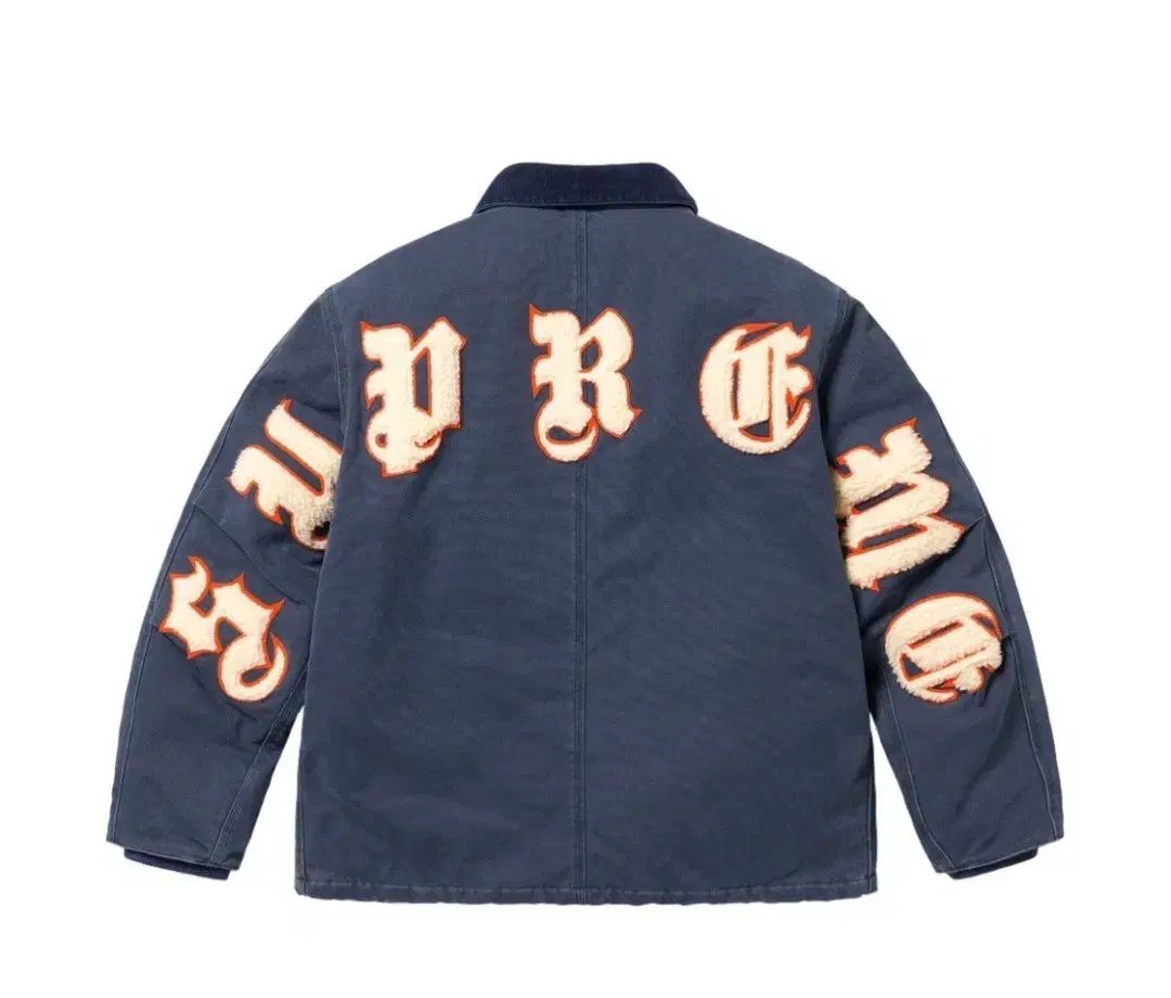 シュプリーム イングリッシュ ワークジャケット ネイビー Lサイズ