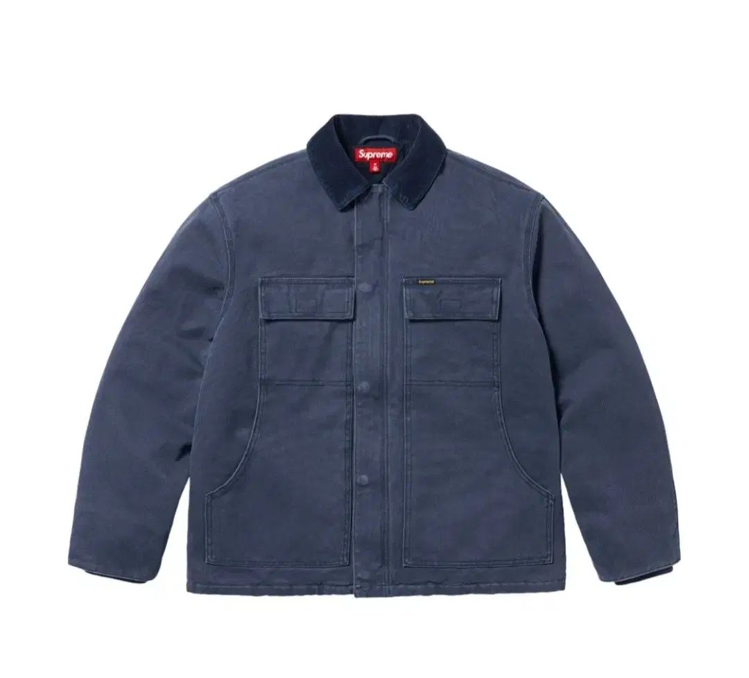 シュプリーム イングリッシュ ワークジャケット ネイビー Lサイズ