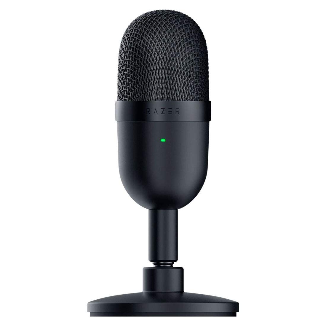 Razer Seiren Mini USBストリーミングマイク 正確なスーパーカーディオイドピックアップパターン - プロフェッショナル録画品質 - 超コンパクト構造 - 高耐久チルトスタンド - 耐衝撃性 - クラシックブラック