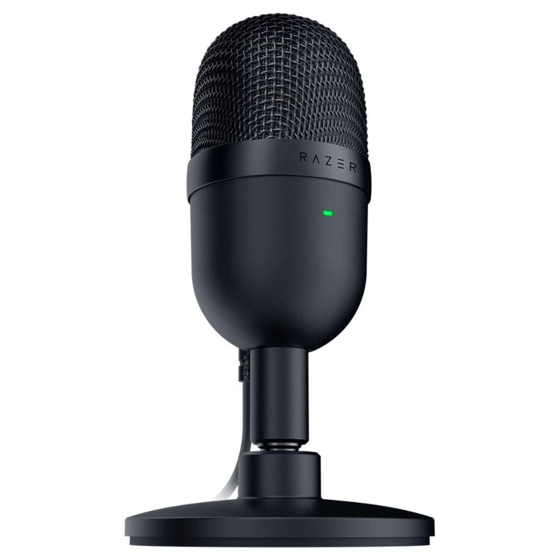 Razer Seiren Mini USBストリーミングマイク 正確なスーパーカーディオイドピックアップパターン プロフェッショナル録画品質 超コンパクト構造 高耐久チルトスタンド 耐衝撃性 クラシックブラック