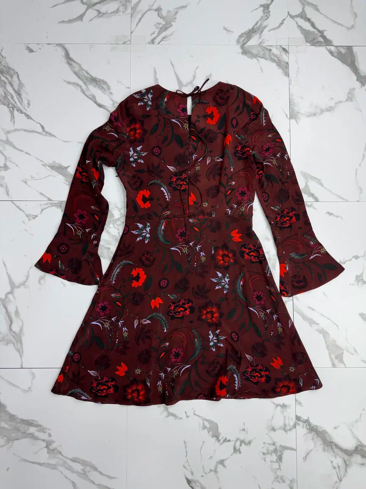 サンドロ フラワー パータン シルク ONE PIECE