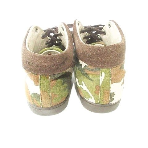Dolce & Gabbana 迷彩ハイカットスニーカー　新品未使用 42サイズ DOLCE&GABBANA(ドルチェ&ガッバーナドルガバ) Double lace camouflage
