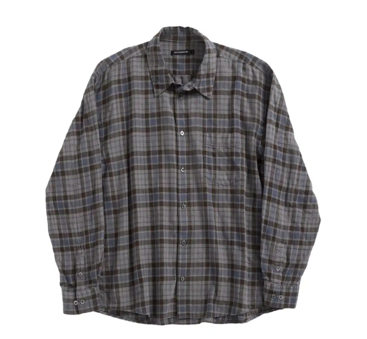 Hatchingroom Classic シャツ スカイブルー ブラウン 3サイズ