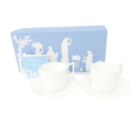 ウェッジウッド WEDGWOOD INTAGLIO 箱付き 2客セット カップ＆ソーサー