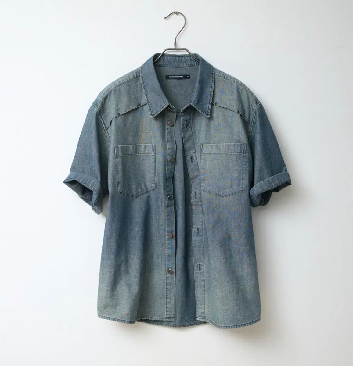 Hatchingroom ウェンティ ド Tシャツ ダークブルー 2サイズ