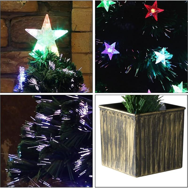 クリスマスツリー 60cm LED ライト付き 人工 ミニ クリスマスツリー