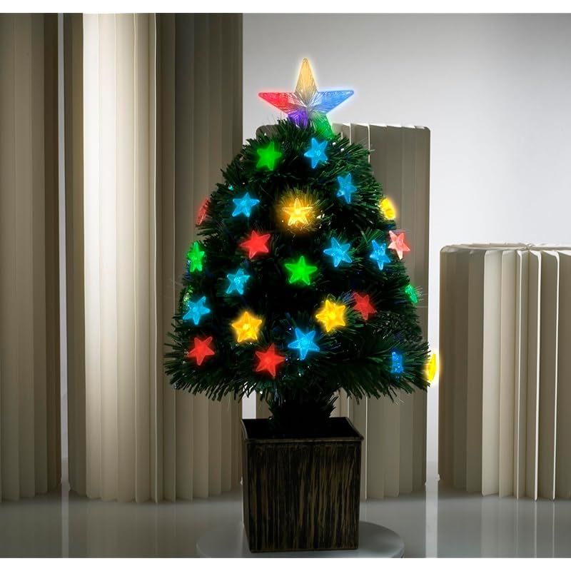 小型クリスマスツリー LEDライト付き クリスマスツリー 60cm LED ライト付き 人工 ミニ クリスマスツリー