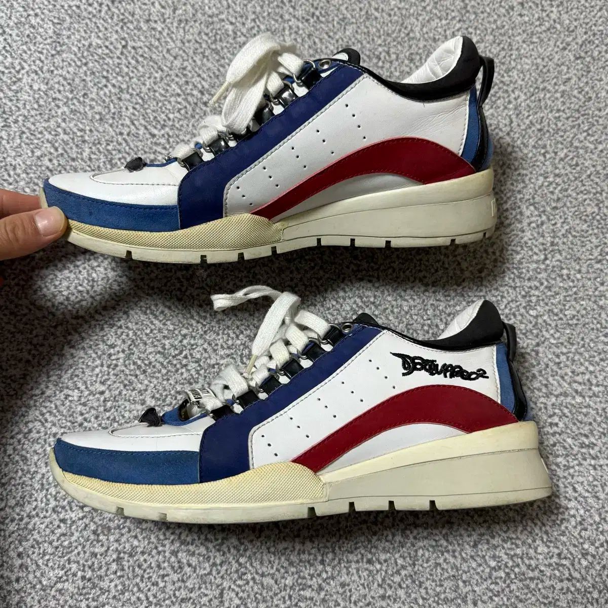 ディースクエアード2 ベロア スニーカー 40 260-265