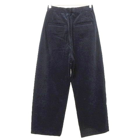 6 ROKU BEAUTY-YOUTH B-Y ロク ビューティーアンドユース コットン コーデュロイ パンツ 8614-299-0673 ルーズ ボトムス 34 紺 ネイビー