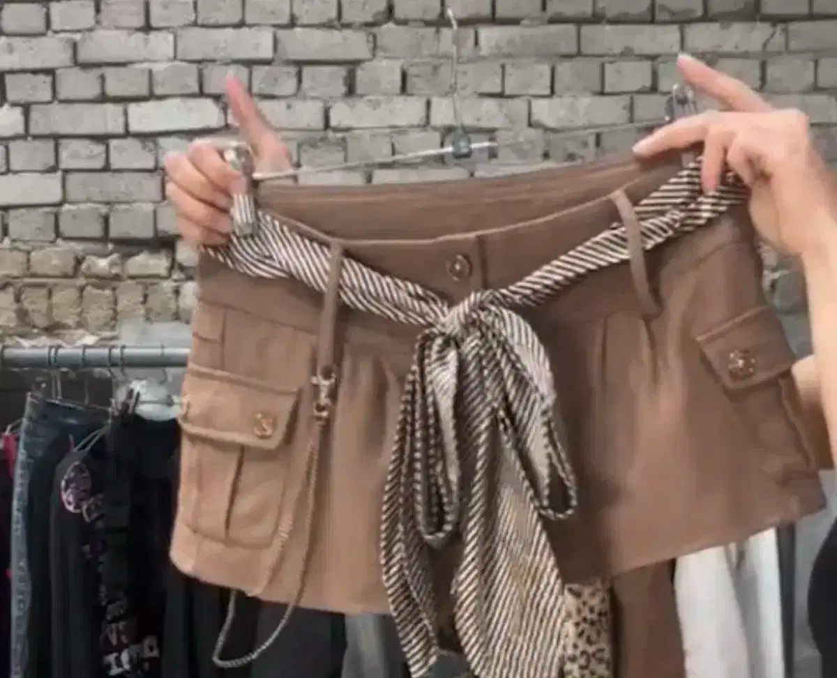 shop502 ブラウン ハーフパンツ Qヴィンテージ 파우닝133 ギャル