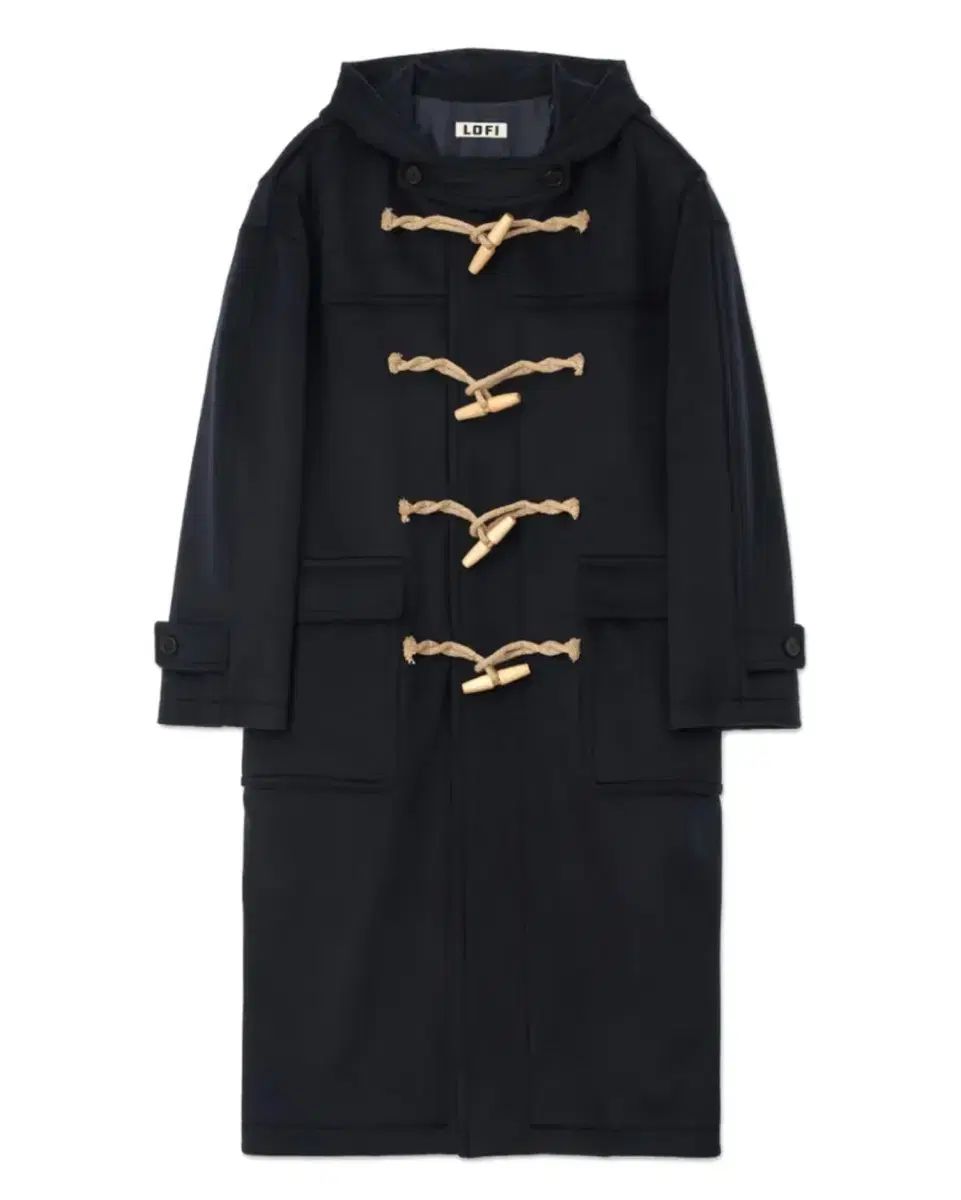 LOFI オーバーサイズ Teddy ダッフルコート ブラック