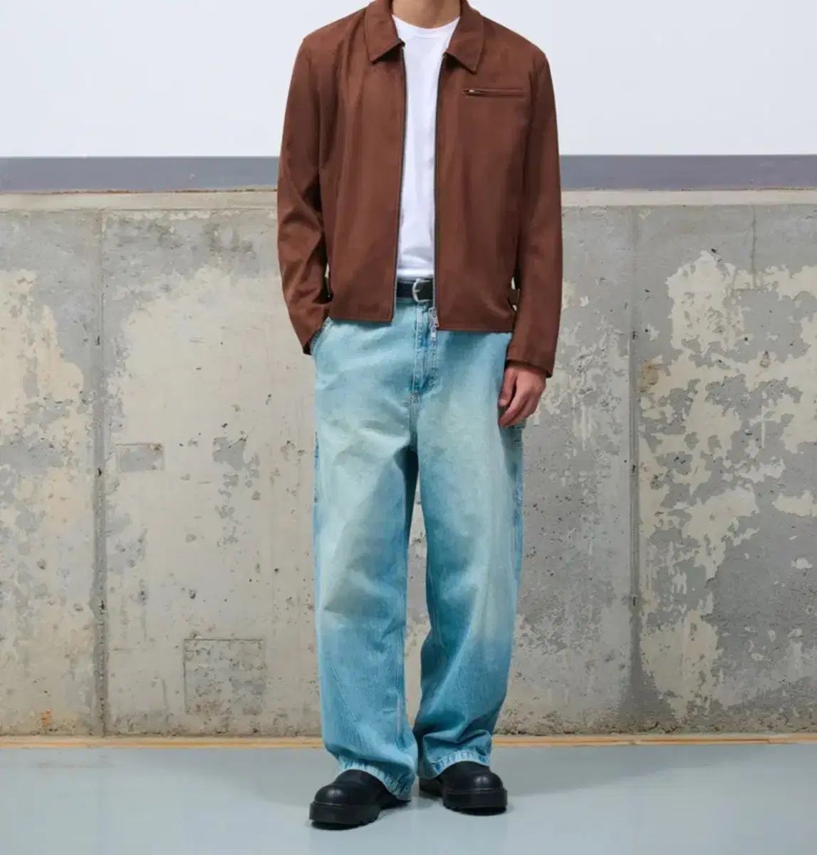 DOFFJASON ドフジェーソン PULL UP スウェード クラシック Single ジャケット モカ