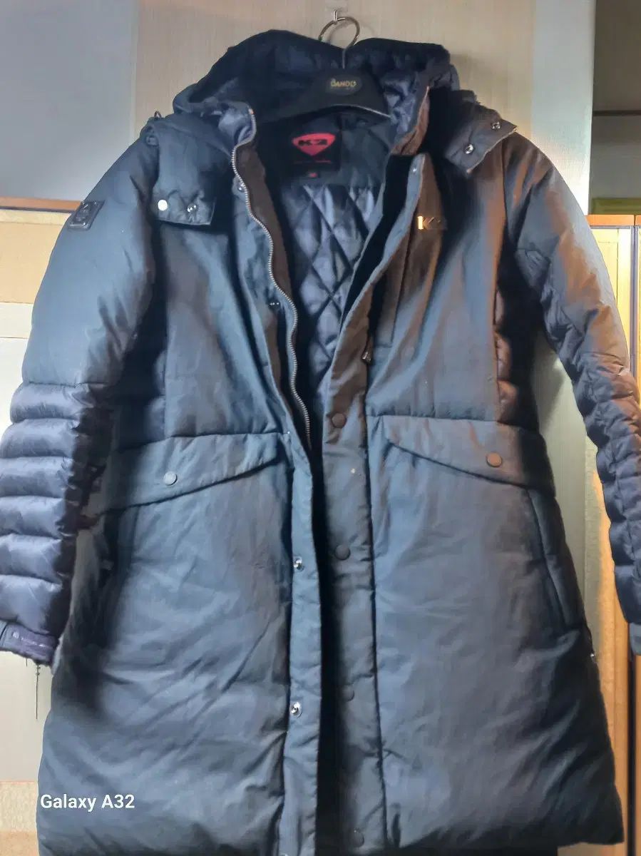 K2 レディース ダウンジャケット ロング丈 ネイビー