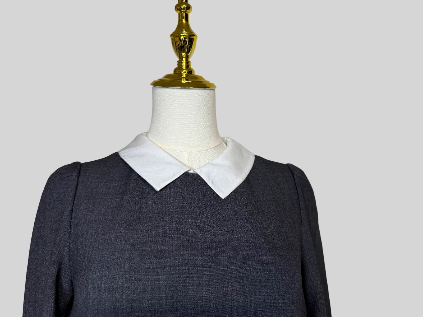 未使用級✨フォクシー プライベートノアール ワンピースドレス グレー 38 未使用級✨フォクシー プライベートノアール ワンピースドレス グレー