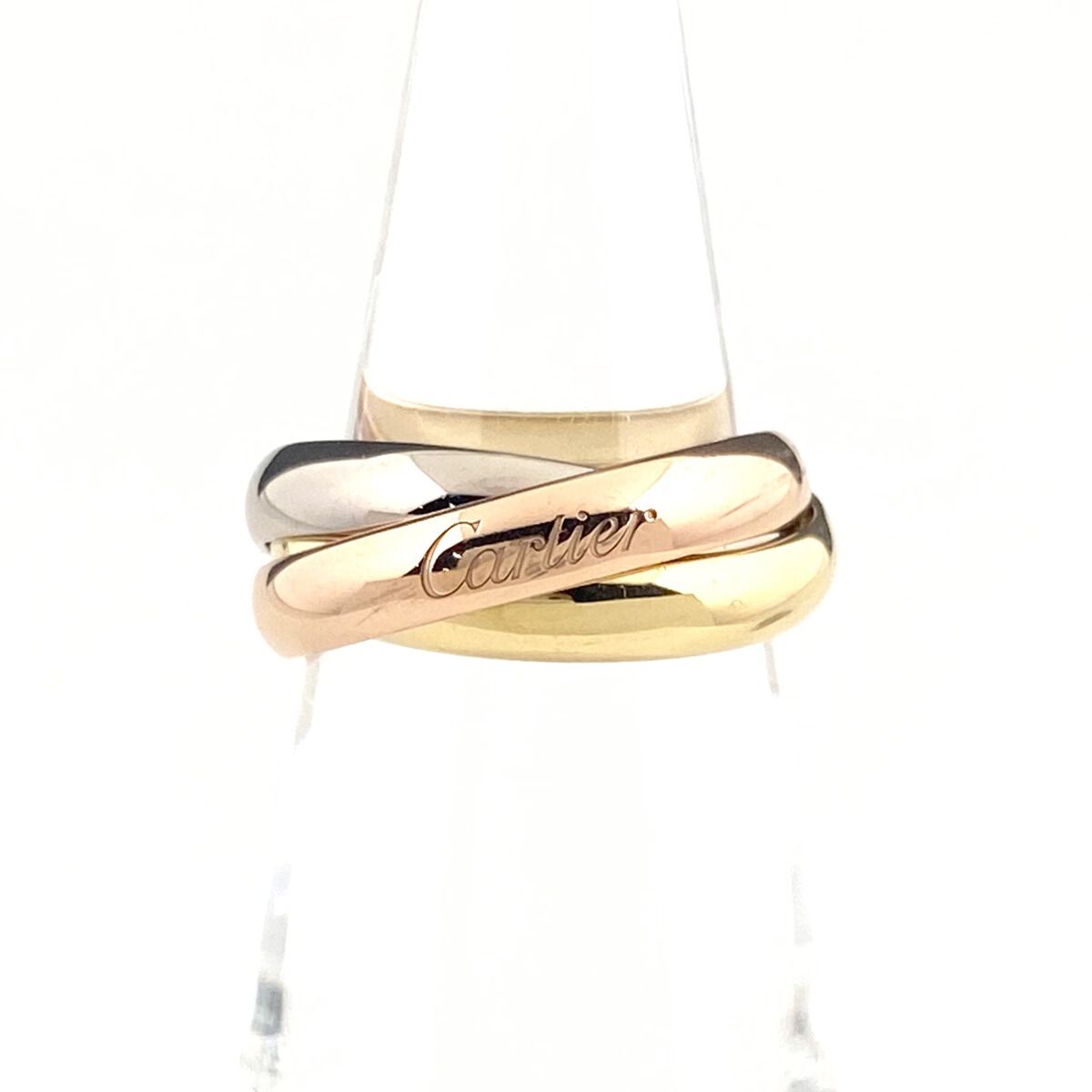 カルティエ CARTIER トリニティ リング YG イエローゴールド 指輪 スリー 11号 750 レディース