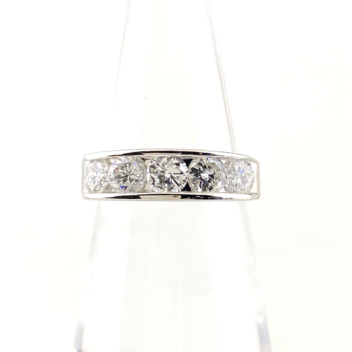 メレダイヤ デザインリング プラチナ 指輪 リング 7.5号 Pt900 ダイヤモンド レディース