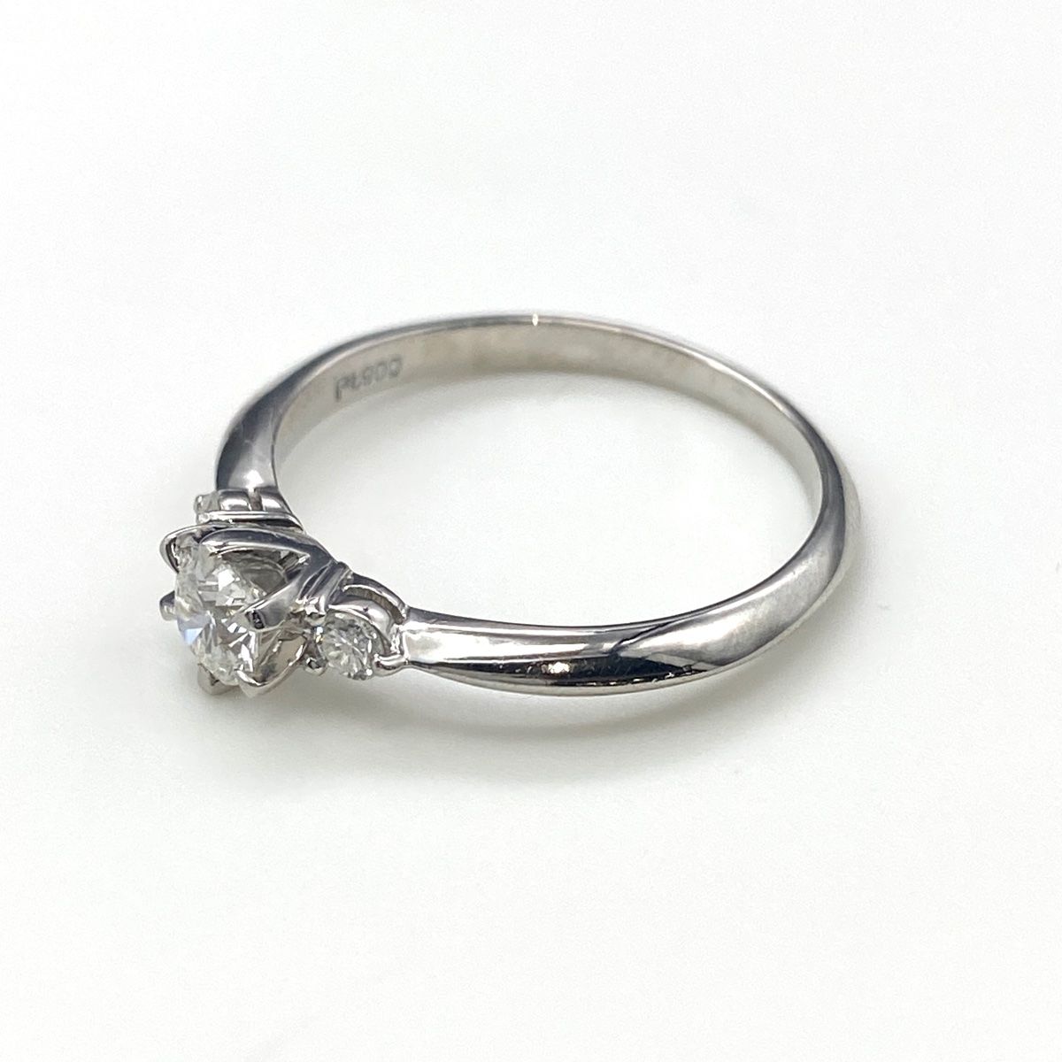 ダイヤモンド デザインリング プラチナ メレダイヤ 指輪 リング 14.5号 Pt 900 レディース