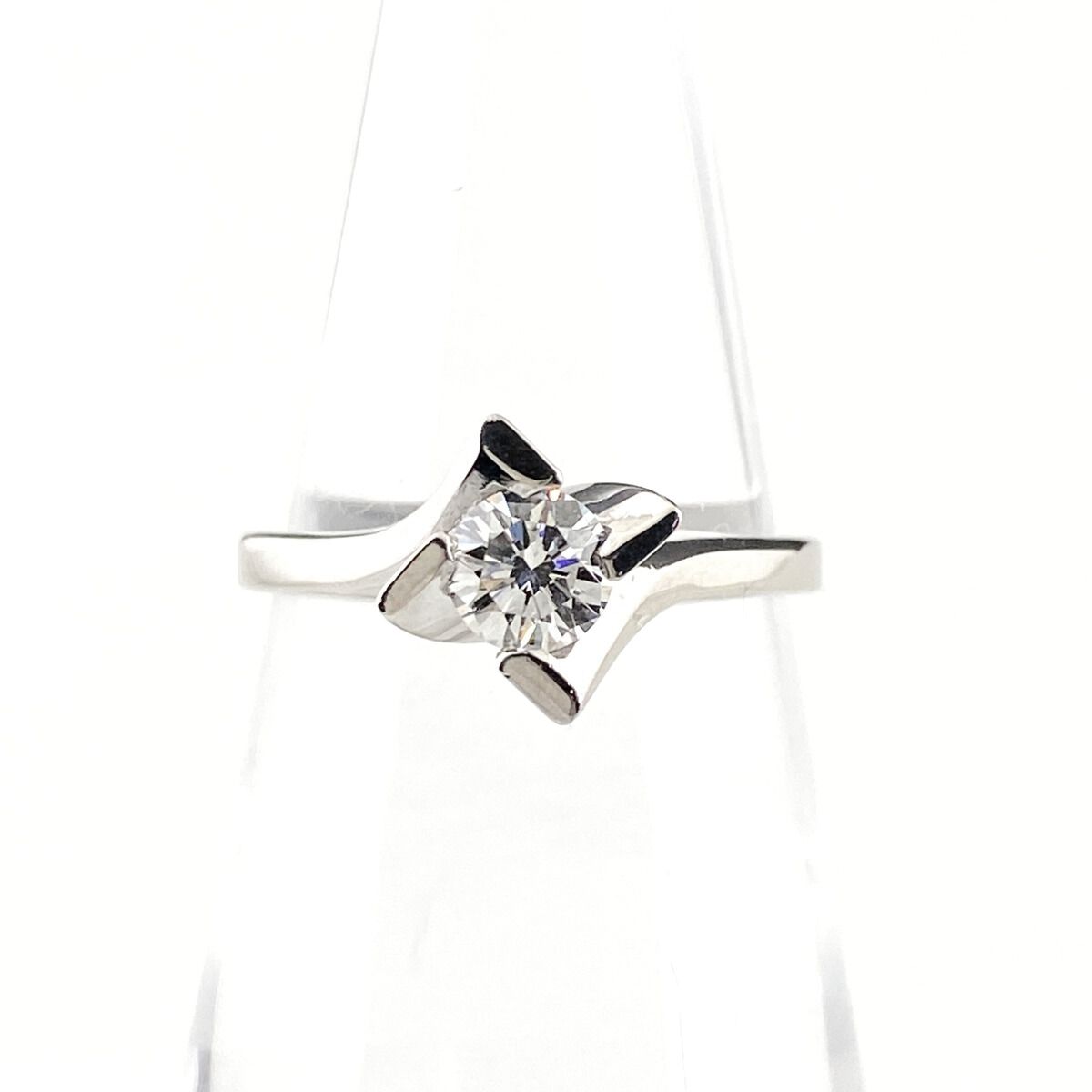 ダイヤモンド デザインリング プラチナ 指輪 リング 10号 Pt 900 レディース