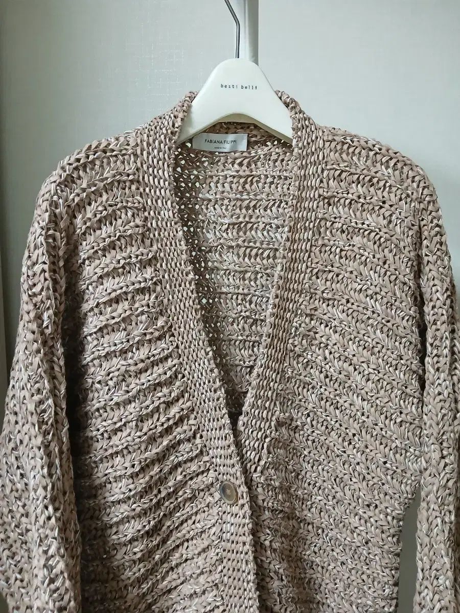 FABIANA FILIPPI ニットカーディガン ベージュ