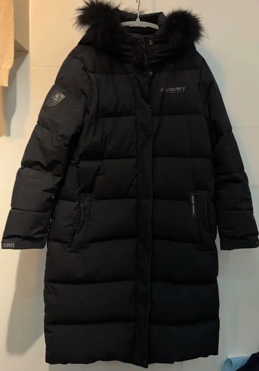 DISCOVERYエクスペディション ブラック ダウンジャケット ロング丈