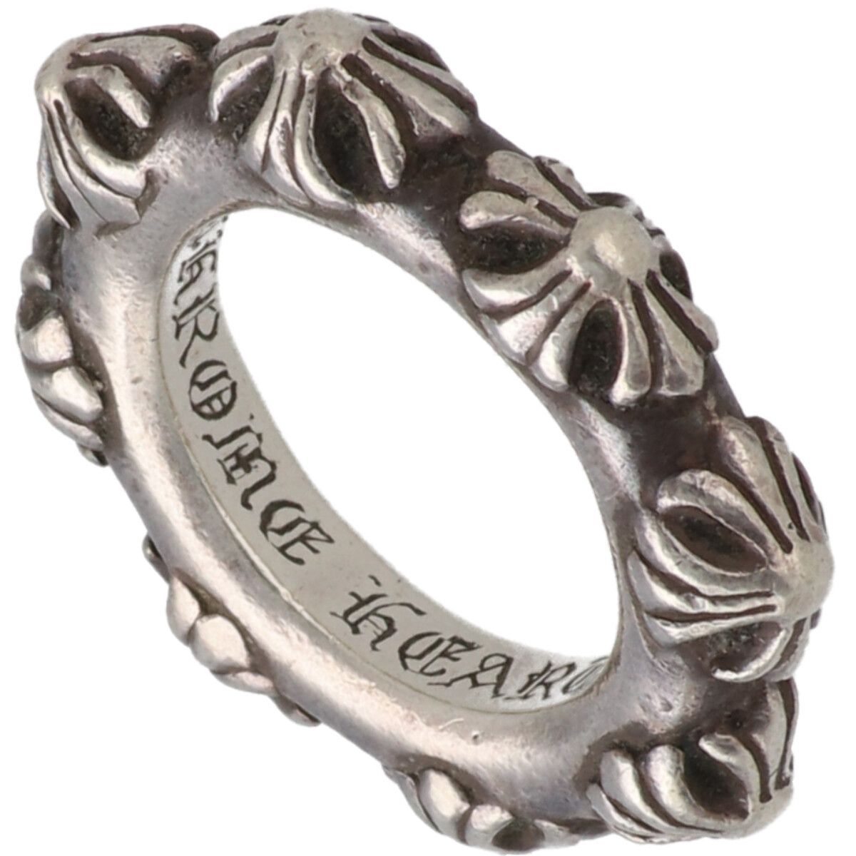 CHROME HEARTS クロムハーツ クロスバンドリング 9号 SV925 シルバー 指輪 25019917 RS