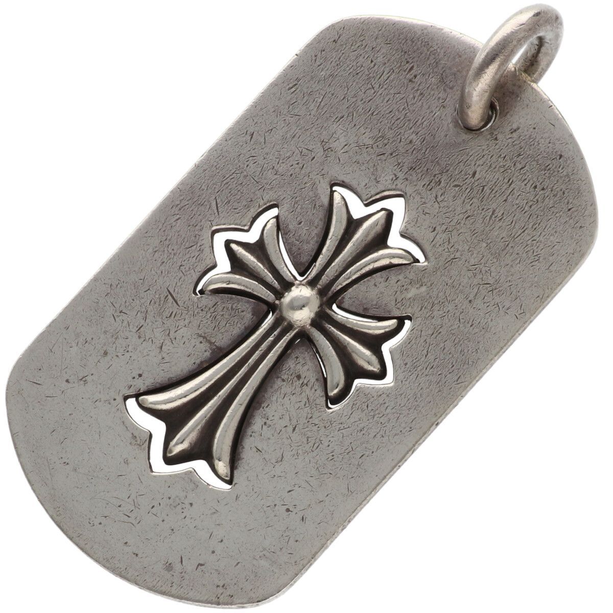 CHROME HEARTS クロムハーツ カットアウト タイニーCHクロス ドッグタグ ラージ SV925 シルバー ネックレス ペンダント トップ 25019919 RS