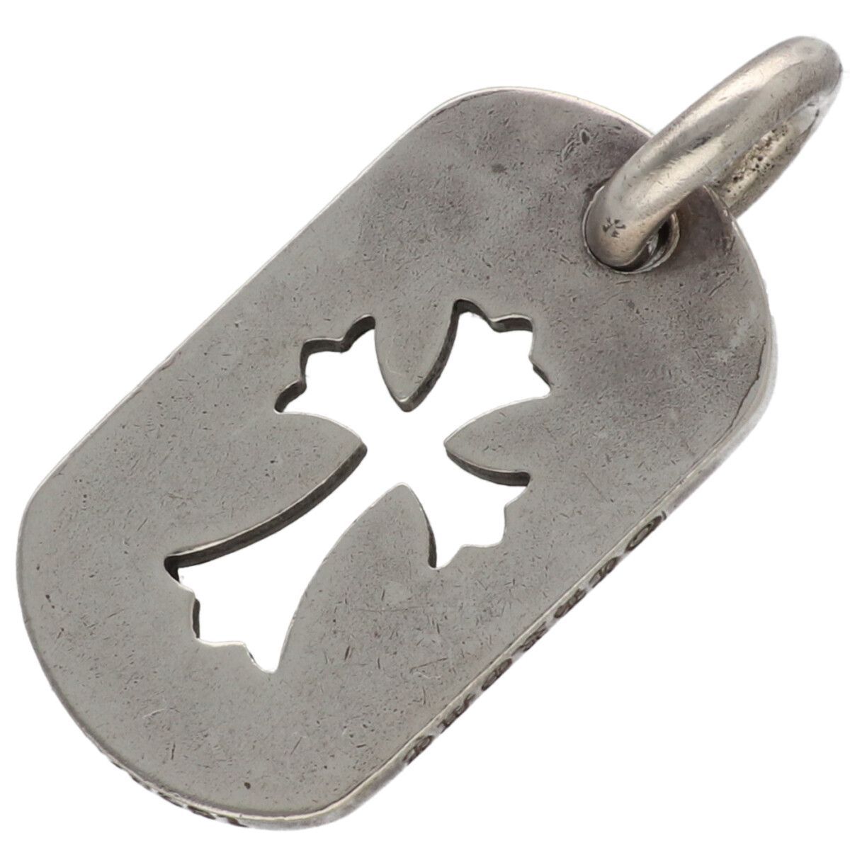 CHROME HEARTS クロムハーツ カットアウト クロス ドッグタグ スモール SV925 シルバー ネックレス ペンダント トップ 25019918 RS