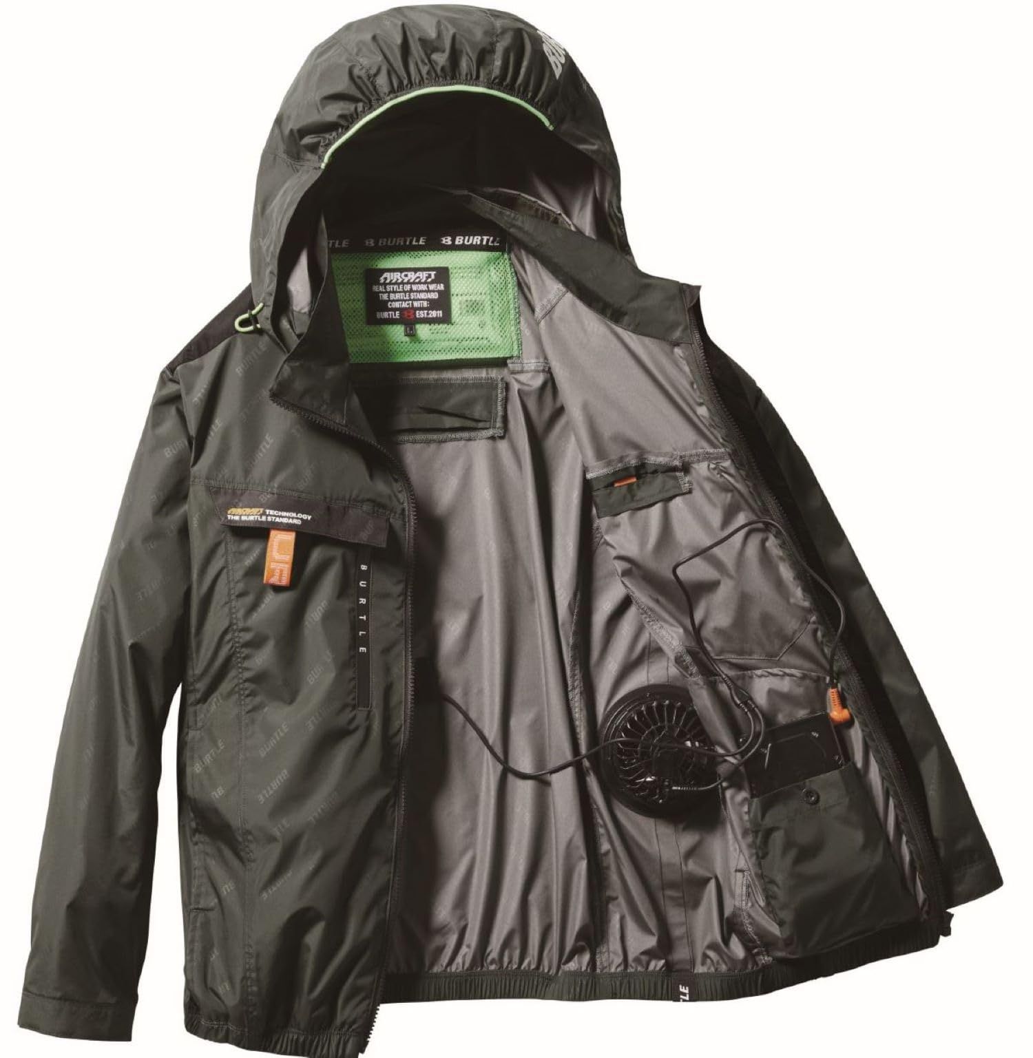 BURTLE バートル エアークラフトブルゾン ユニセックス 春夏用 ミルスグリーン AC 2021 14 S