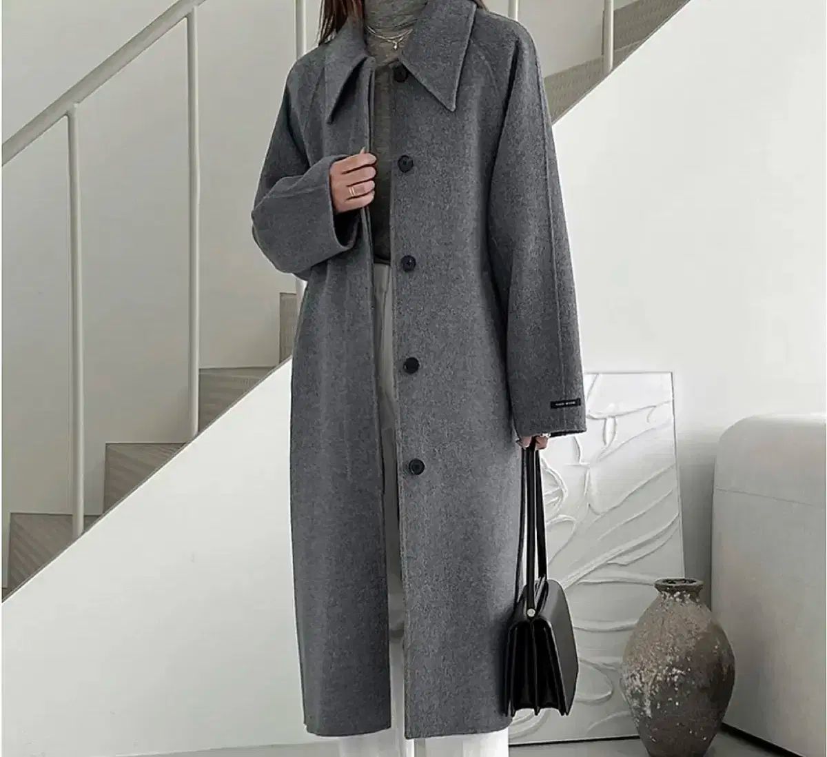 コイール ウール100 ハンドメイド コート