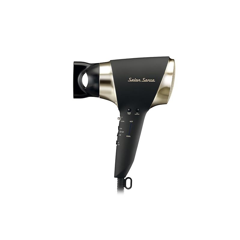 コイズミ ヘアドライヤー イオンバランス サロンセンス 温冷自動切替 大風量 速乾 6段階風量調節 5段階温度調節 ブラック KHD-9965 K