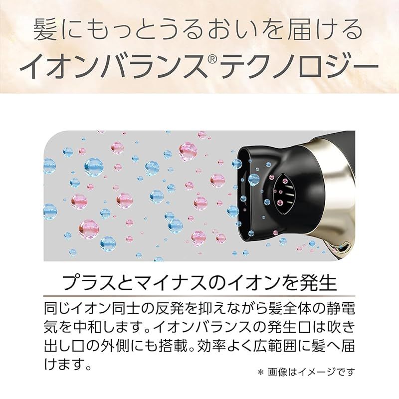 コイズミ ヘアドライヤー イオン ンス サロンセンス 温冷自動切替 大風量 速乾 6段階風量調節 5段階温度調節 ブラック KHD-9965 K
