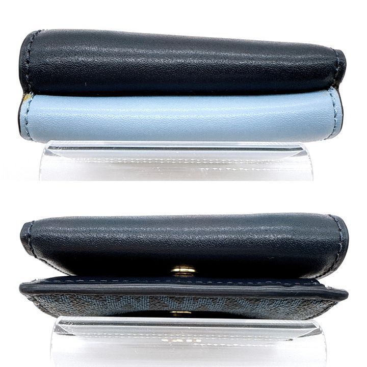  MICHAEL KORS マイケルコース レザー×PVC 三つ折り財布レディース 三つ折り財布 折り財布