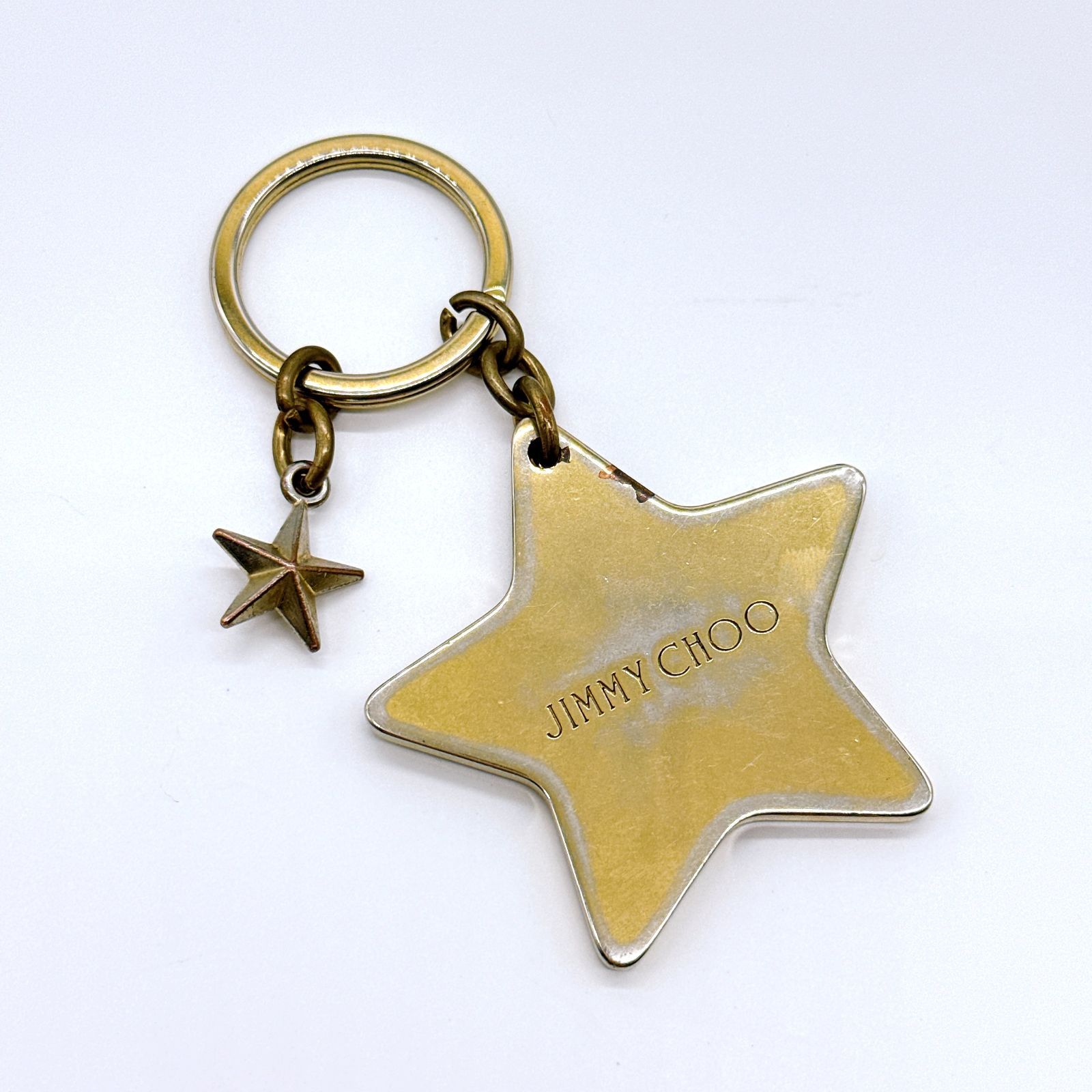 JIMMY CHOO ジミーチュウ パイソン スター キーリング キーホルダー