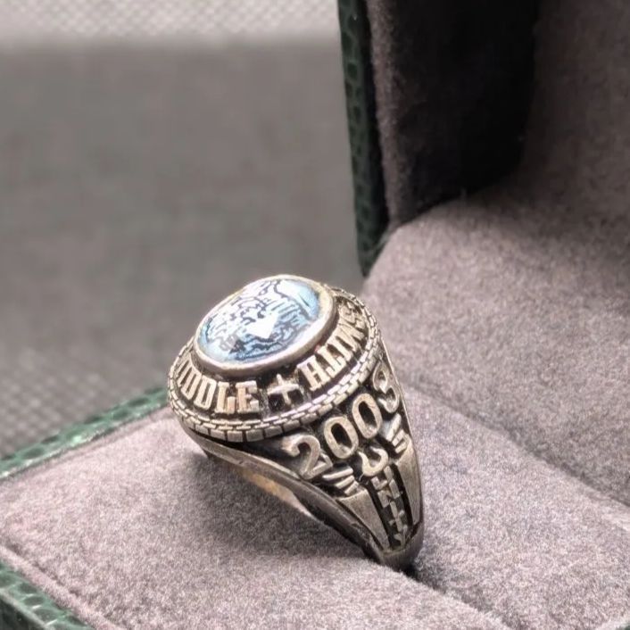 スターリングシルバー925 カレッジリング 2003年 15号 PRIDE