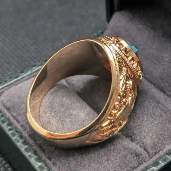 米軍 US Army 白頭鷲 ゴールドメッキ ミリタリー アーミーリング 米国