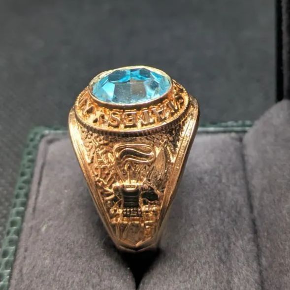 米軍 US Army 白頭鷲 ゴールドメッキ ミリタリー アーミーリング 米国