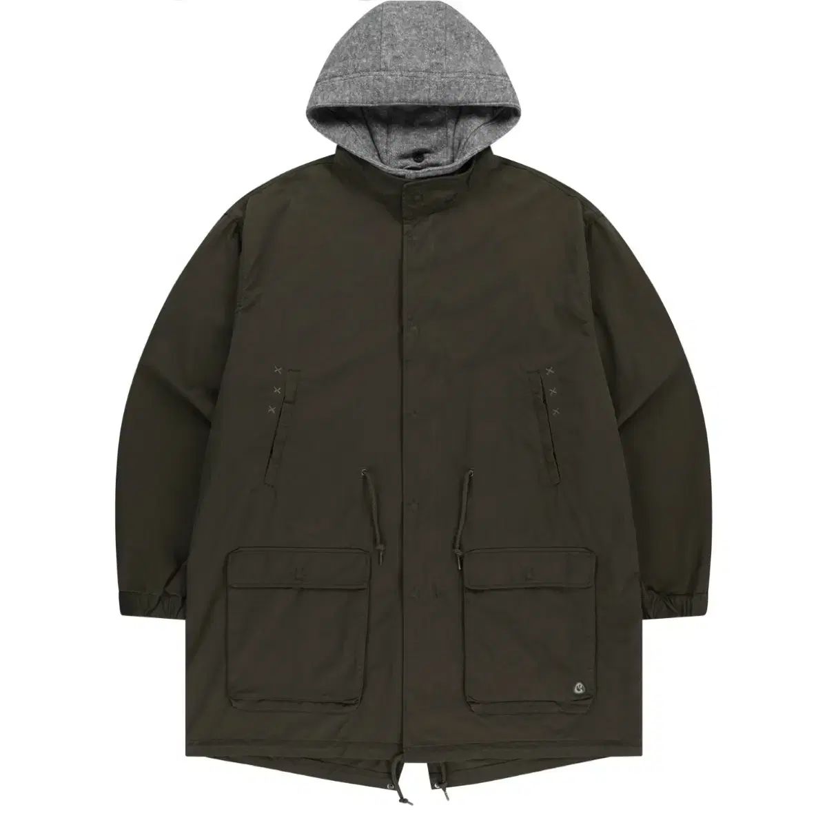 イッセイオ ウォッシュド ミリタリー ジャケット マッド カーキ coyseio マウンテンパーカー