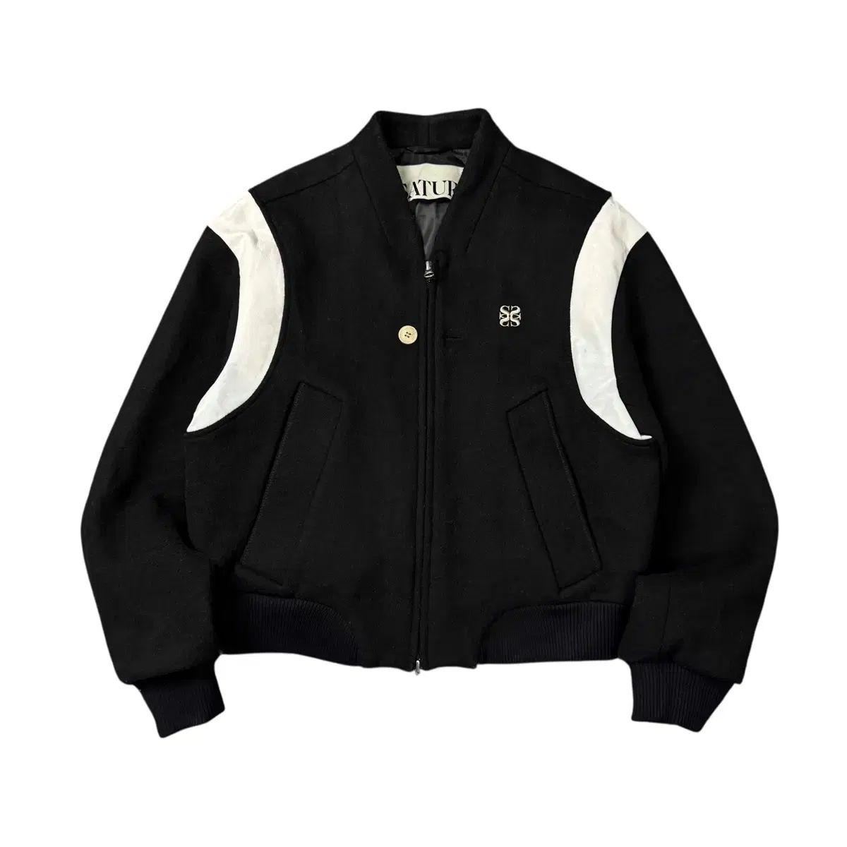 S セター ファー レス スタジャン ブラック