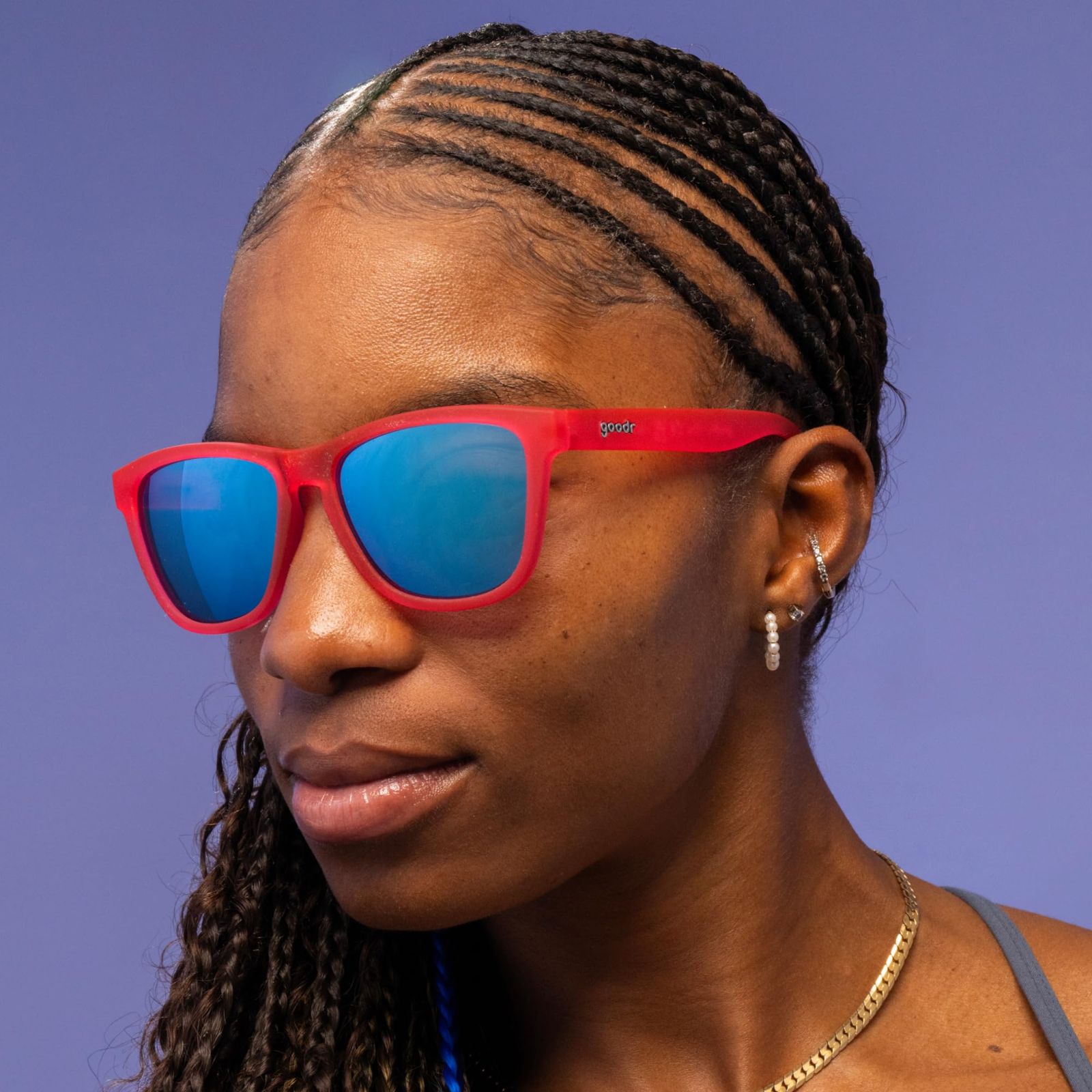 ピンク半透明フレーム